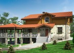 Проект комбинированного дома 423,3 кв.м КБД-06